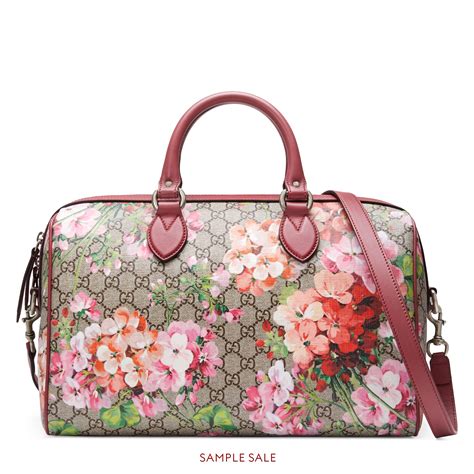 gucci blooms gg supreme boston bag|Gucci ophidia clear bag.